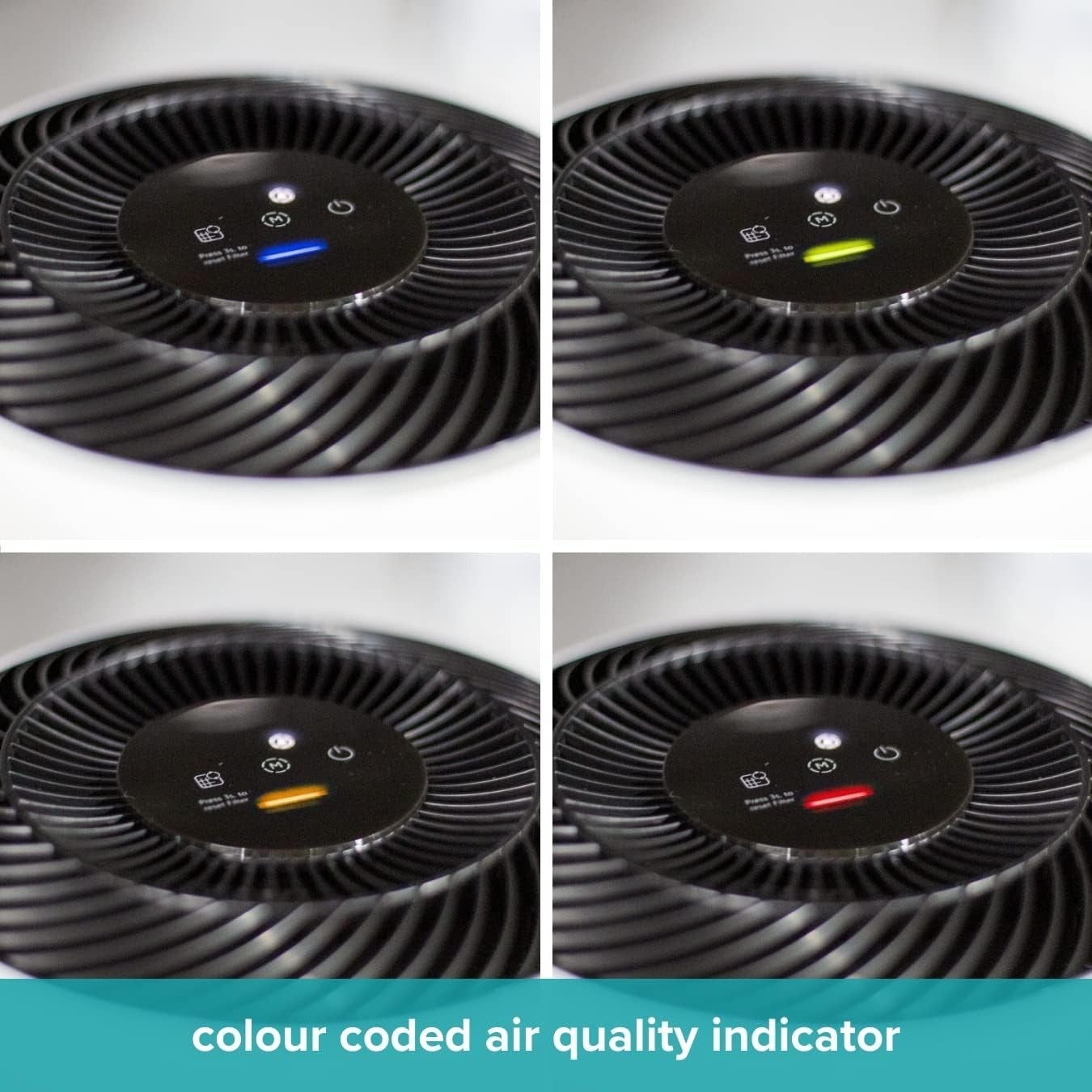 Smart HEPA Air Purifier H13 99.95% Dust Pollen Allergy Sensor
