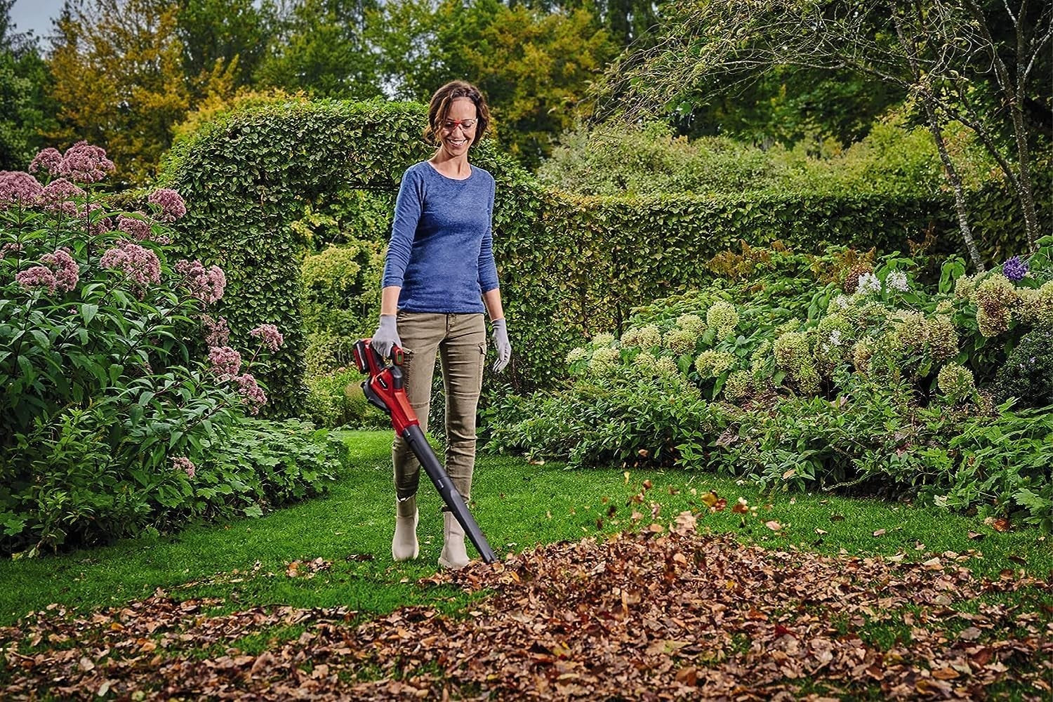 Cordless Leaf Blower 18V Handheld Air Duster 250km/h Garden Garage Cleaner