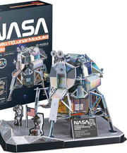 3D Space Rocket Puzzle for Kids & Adults - 93 Pieces, Educational Model