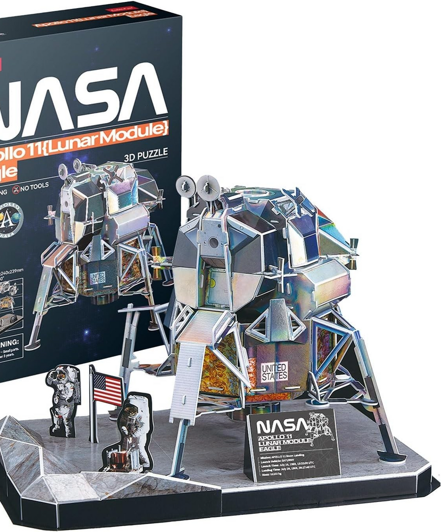 3D Space Rocket Puzzle for Kids & Adults - 93 Pieces, Educational Model