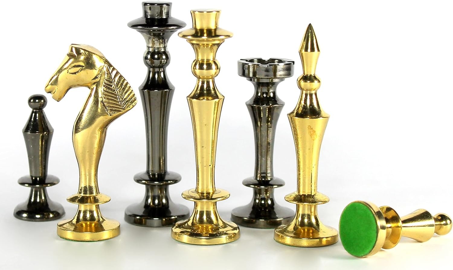 Luxury 2.75" Brass Chess Pieces Set | Hand-Carved Weighted Staunton | Premium
