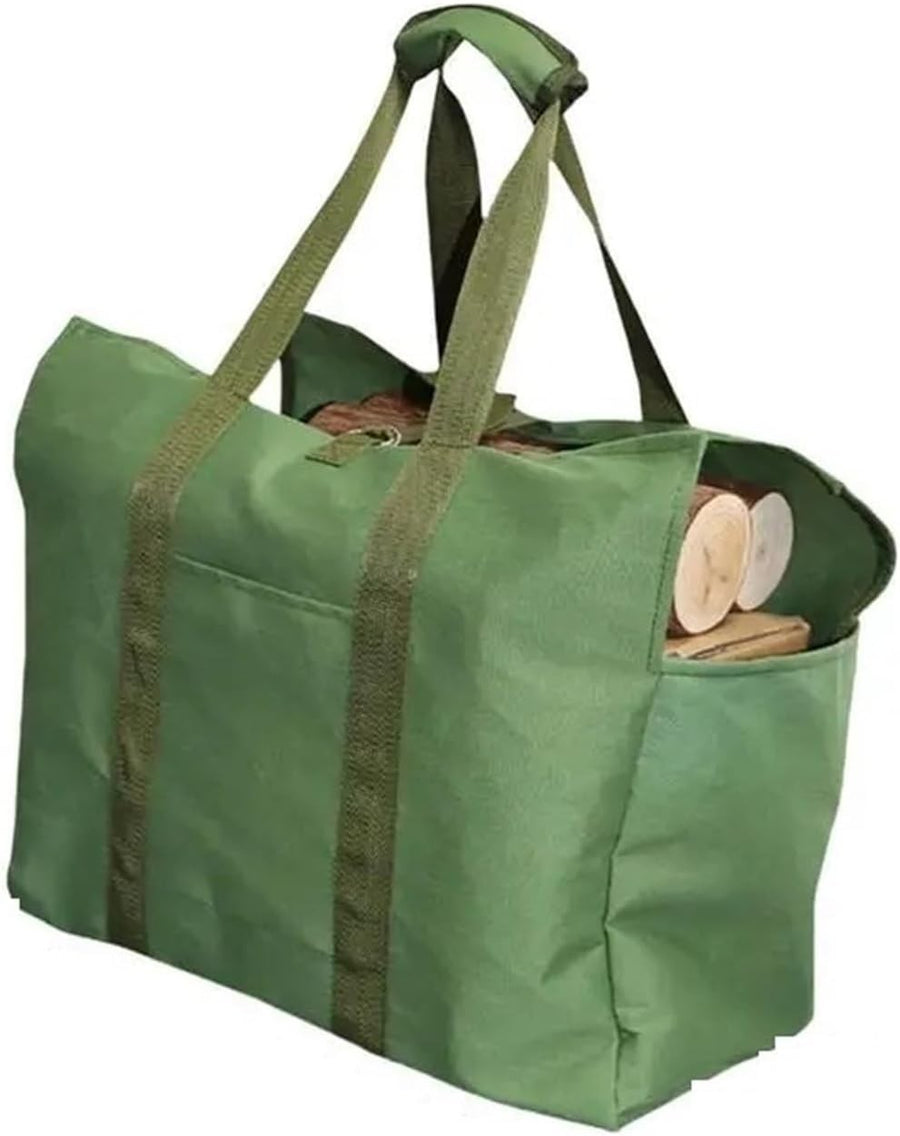 Heavy Duty Firewood Log Carrier Bag – Waterproof Large Indoor Tote