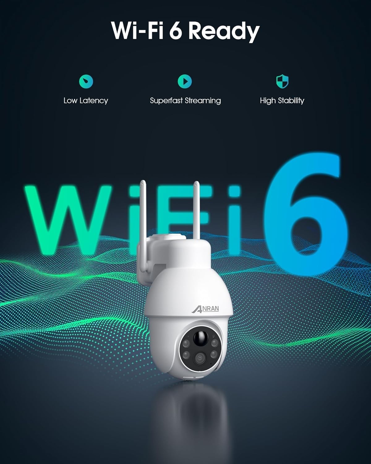 4K 8MP Solar Security Camera Outdoor 360° WiFi Color Night Vision