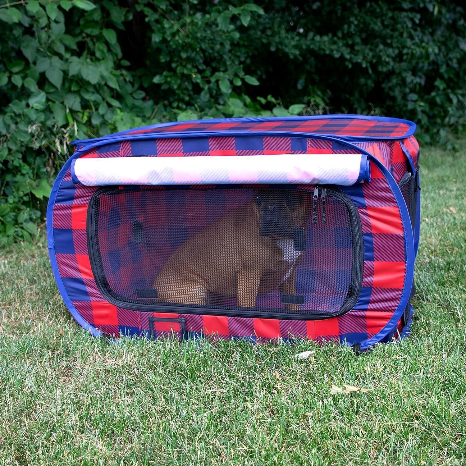 Portable Cat & Dog Travel Kennel Crate w/ Pad | Waterproof, Foldable, 80cm