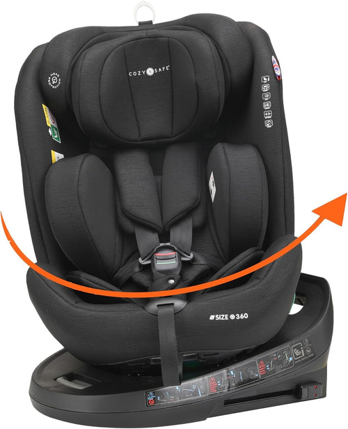 360° Spin i-Size Car Seat ISOFIX Birth–12 Years 40–150cm Impact