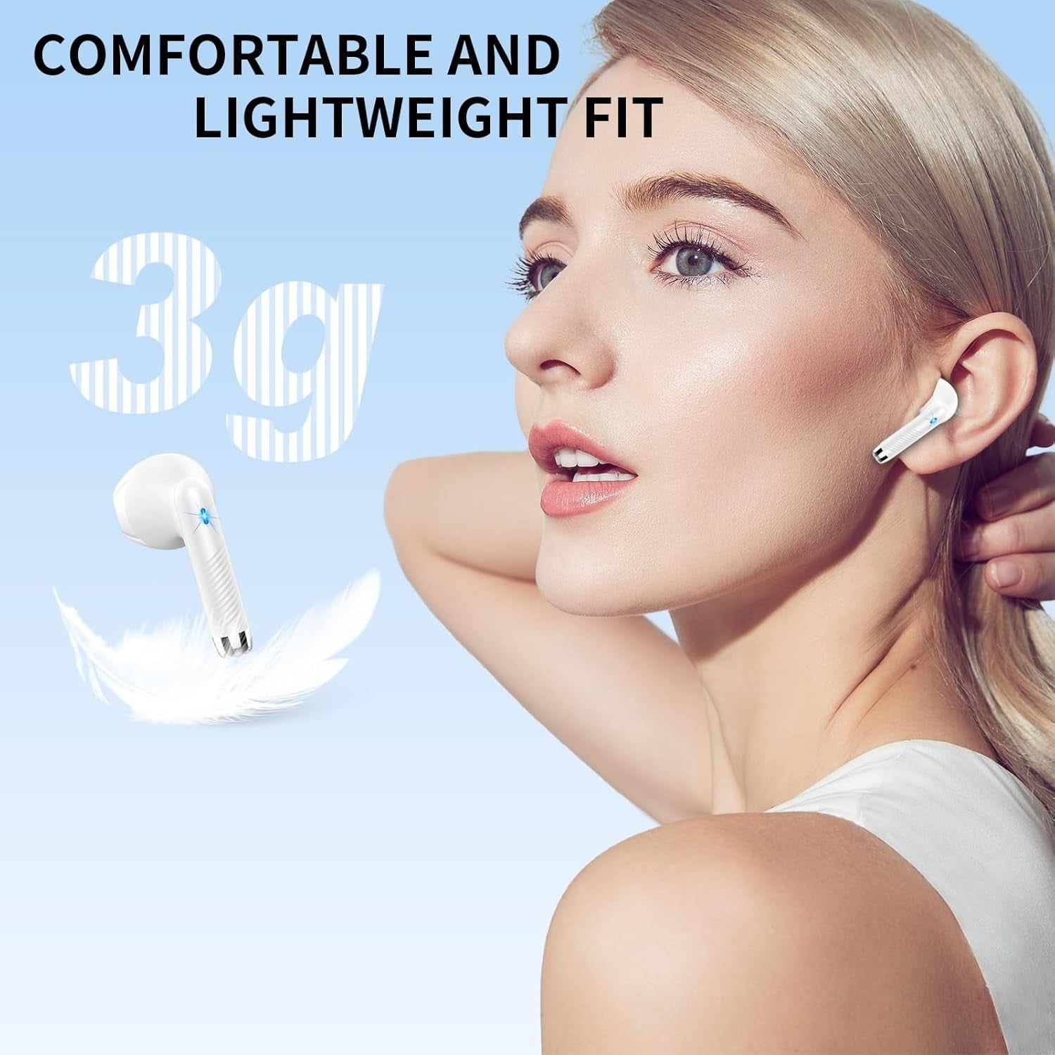 Wireless Earbuds Bluetooth 5.4 ENC Noise Cancelling 40H Playback IP7