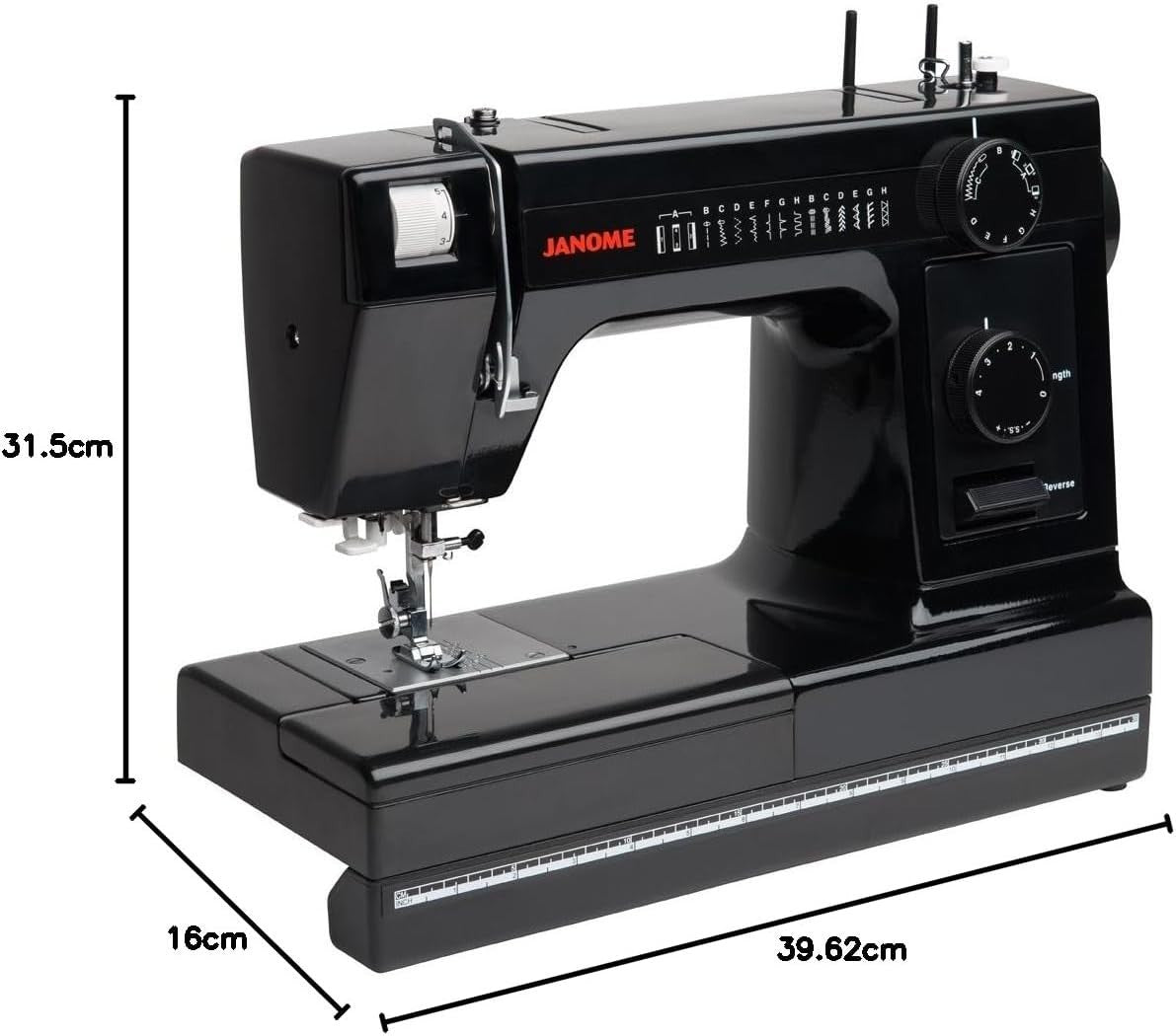 Heavy Duty Sewing Machine 14 Stitches Auto Threader Metal Frame