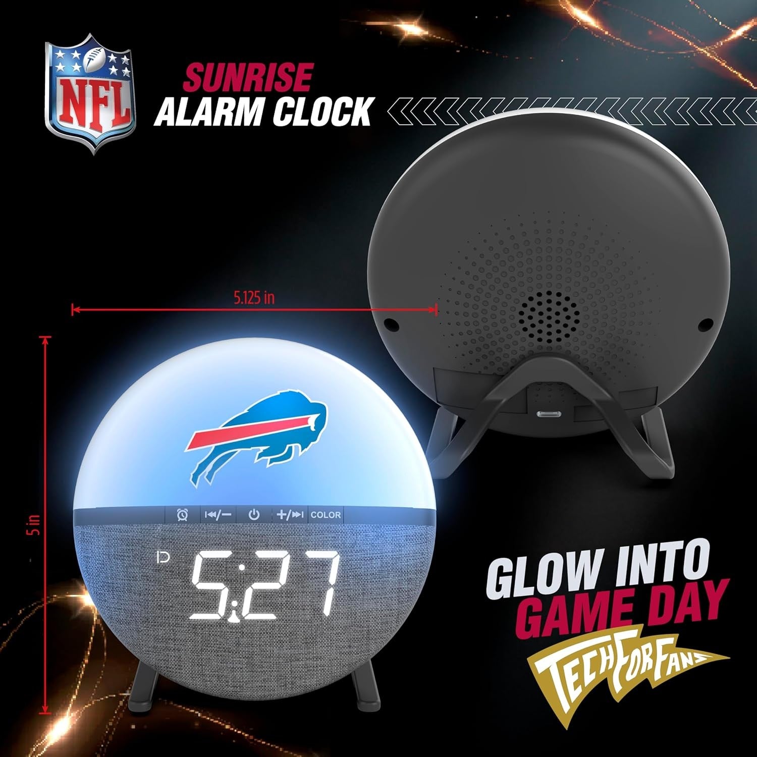 Sunrise Alarm Clock Wake Up Light LED Digital Display Snooze Bedside