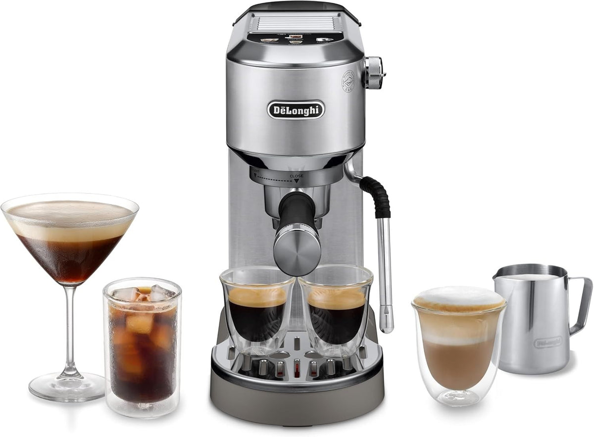 Compact Barista Coffee Machine 15-Bar Pump | Milk Frother | Hot & Cold Brew