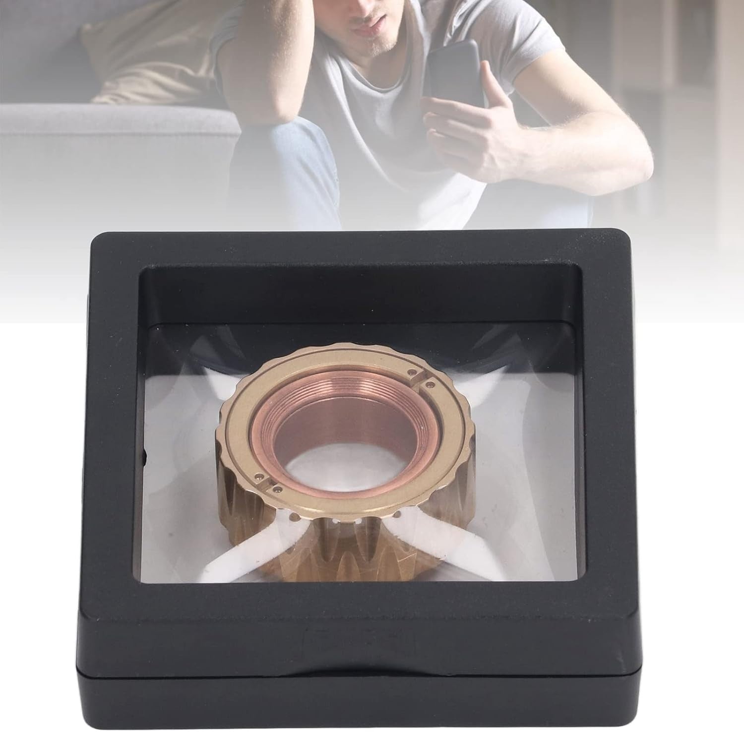 Magnetic Fidget Ring Metal Stress Relief Anxiety Focus EDC Toy