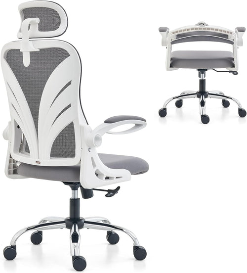 Ergonomic Folding Office Chair Mesh Back Lumbar Support Home Desk Seat