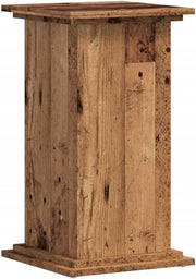 Rustic Brown Wood Plant Stand 60cm Indoor Outdoor Display Table for Home & Patio