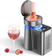 Electric Wine Chiller 750ml Single Bottle Cooler LCD Temperature Control