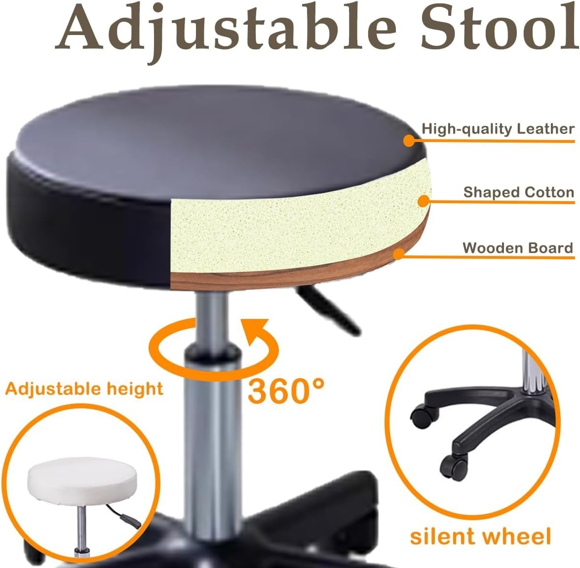 3-Section Adjustable Beauty Massage Bed w/ Stool Sheets Lash Tattoo Spa Table