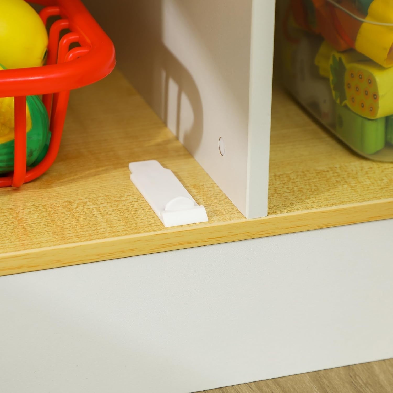 Kids Wooden Play Kitchen w/ Lights Sounds Oven Sink White Toy