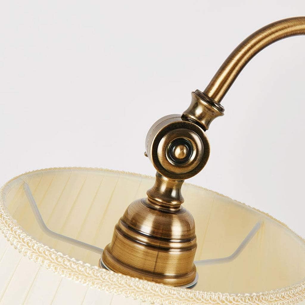 Tripod Floor Lamp Fabric Shade Modern Standing Reading Light E27 Foot Switch