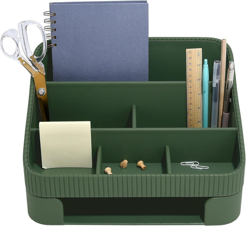 Emerald Desk Organizer & Letter Tray – Stackable Storage for Home Office
