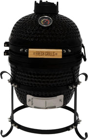 Portable 13" Kamado BBQ Smoker Grill Ceramic Charcoal Oven Outdoor Cooking