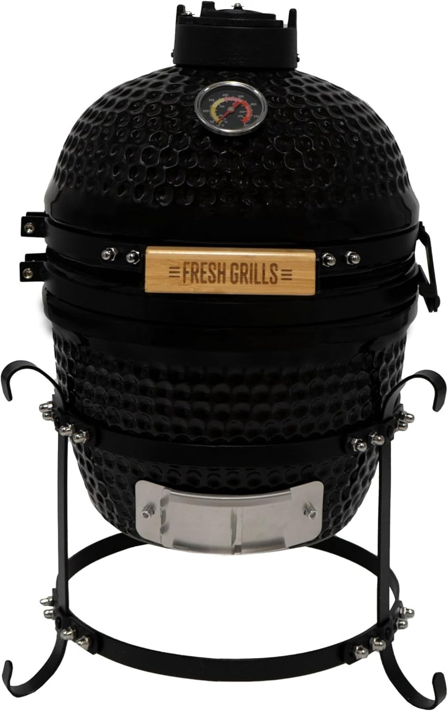 Portable 13" Kamado BBQ Smoker Grill Ceramic Charcoal Oven Outdoor Cooking