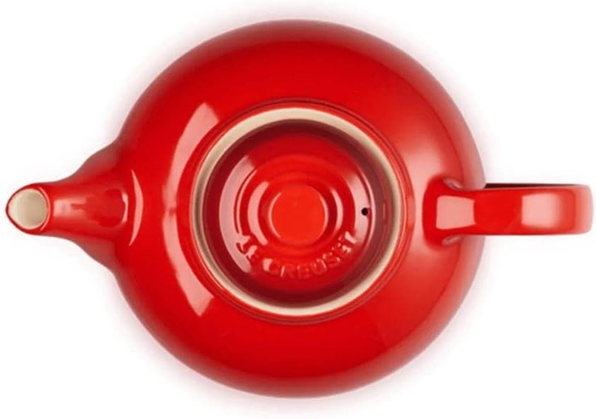 Stoneware Teapot 1.3L Cerise Red Tea Pot Classic Design 3-4 Cups
