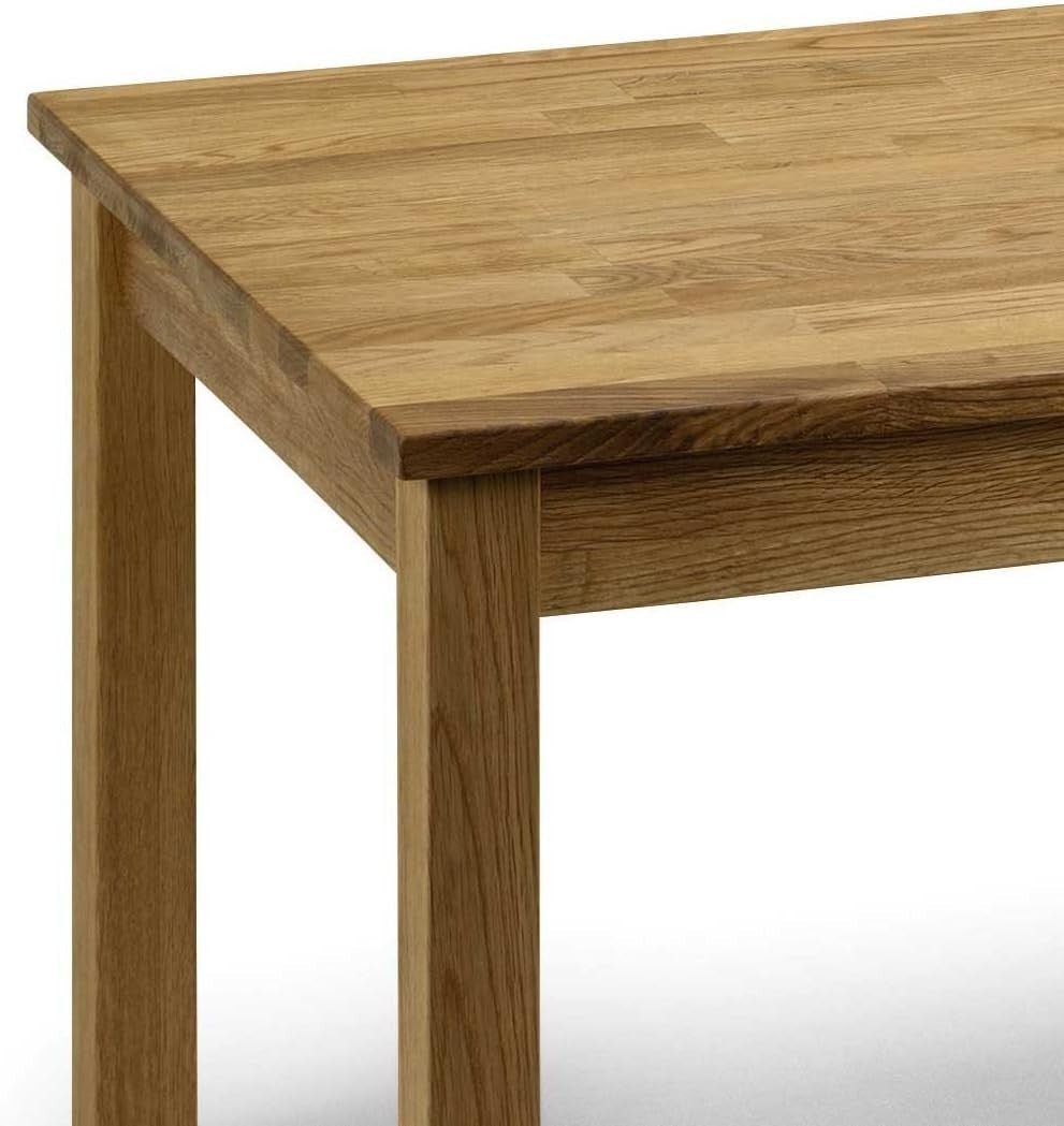 Solid Oak Coffee Table 120x60x48cm Durable Compact Design for Living Room