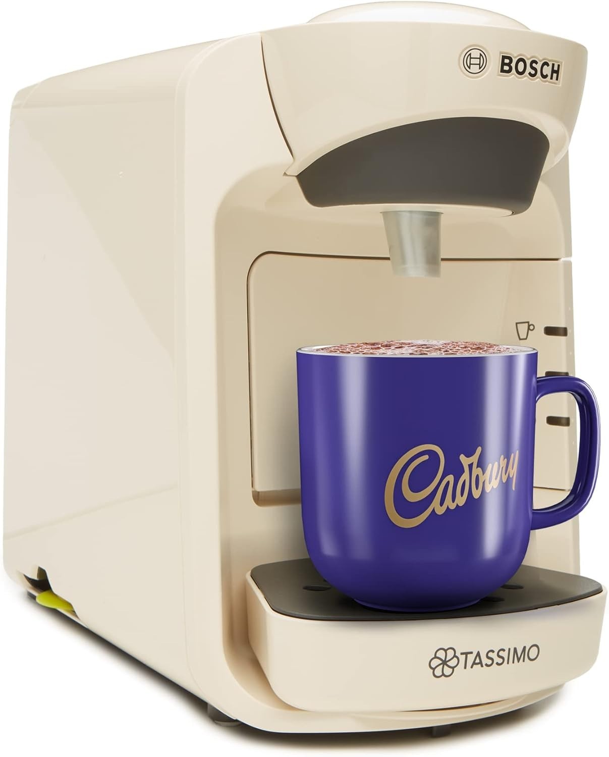 Cream Pod Coffee Machine 1300W Compact One-Touch Brewer with 0.8L Tank