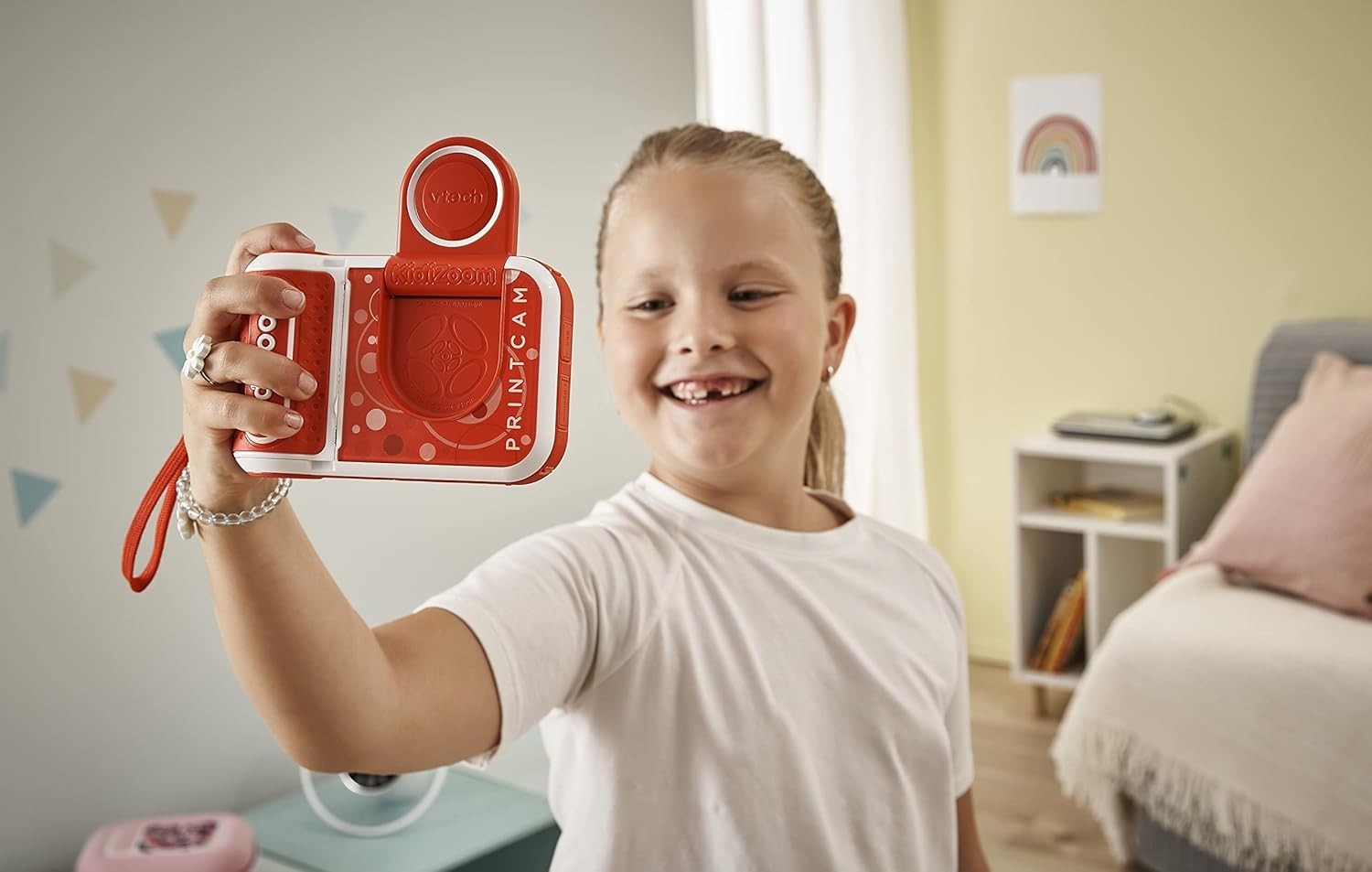 Kids Instant Print Camera Video Recorder Selfie Camera Games Red Toy