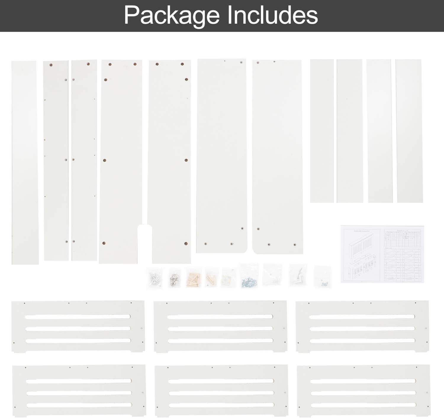 Large White Radiator Cover | Modern MDF Vertical Slatted Cabinet