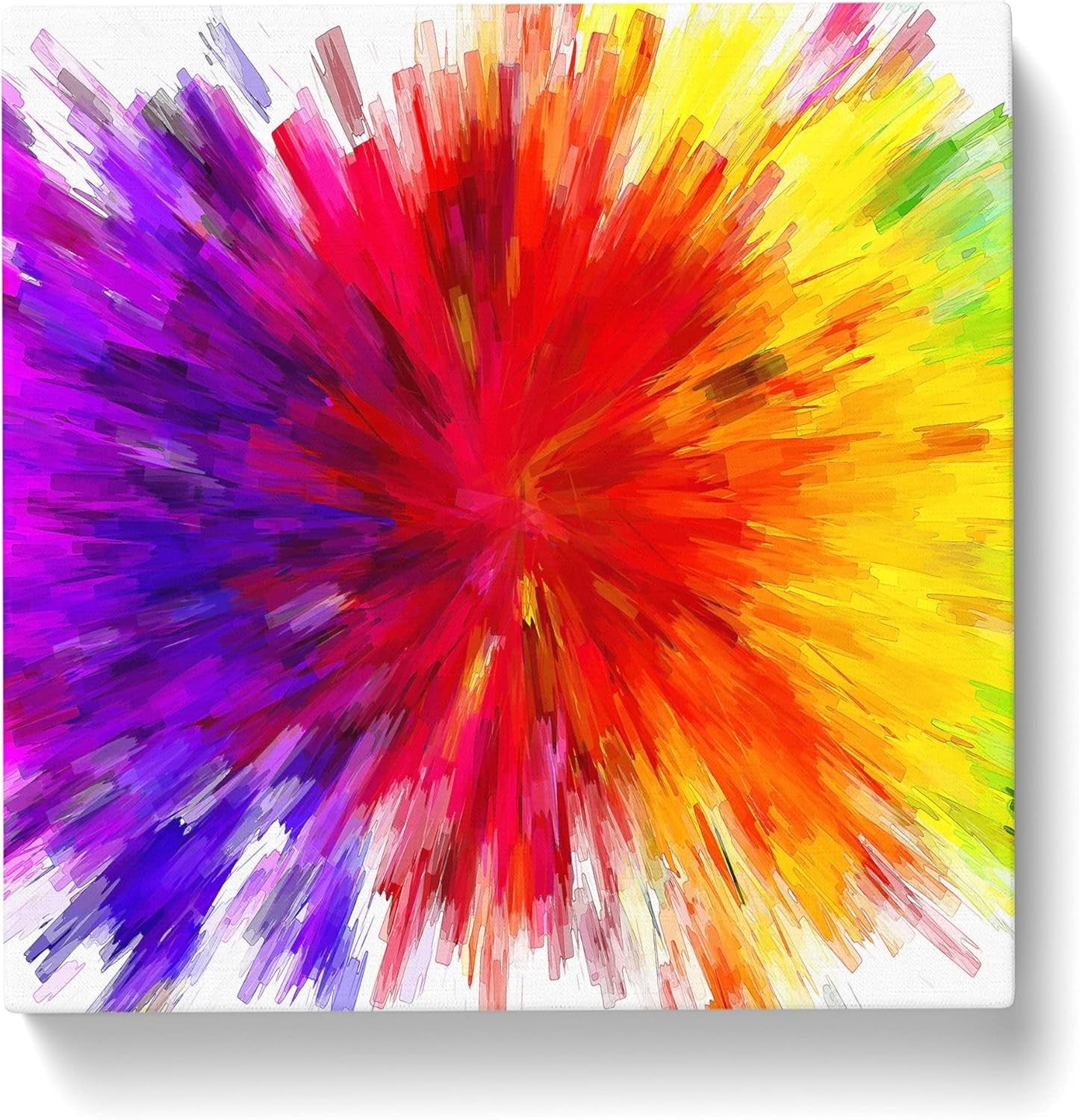 Blue Gold Abstract Canvas Wall Art Framed 60x90cm