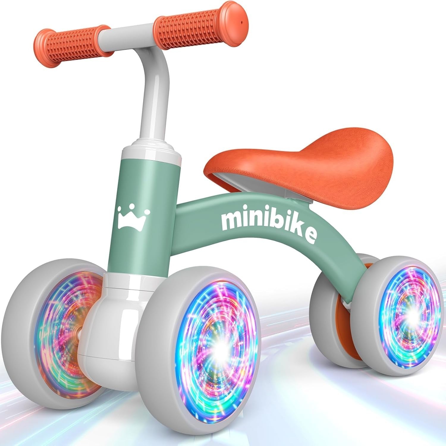 Baby Balance Bike LED Light Wheels Ride On Toy Boys Age 1-3 Years
