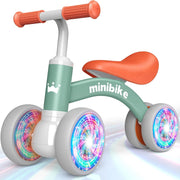 Baby Balance Bike LED Light Wheels Ride On Toy Boys Age 1-3 Years