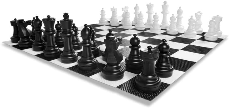 Giant 60cm Outdoor Chess Set Only | Durable 32-Piece Garden Lawn Game