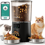 Automatic Cat Feeder for 3 Cats 6L WiFi Pet Food Dispenser Timer