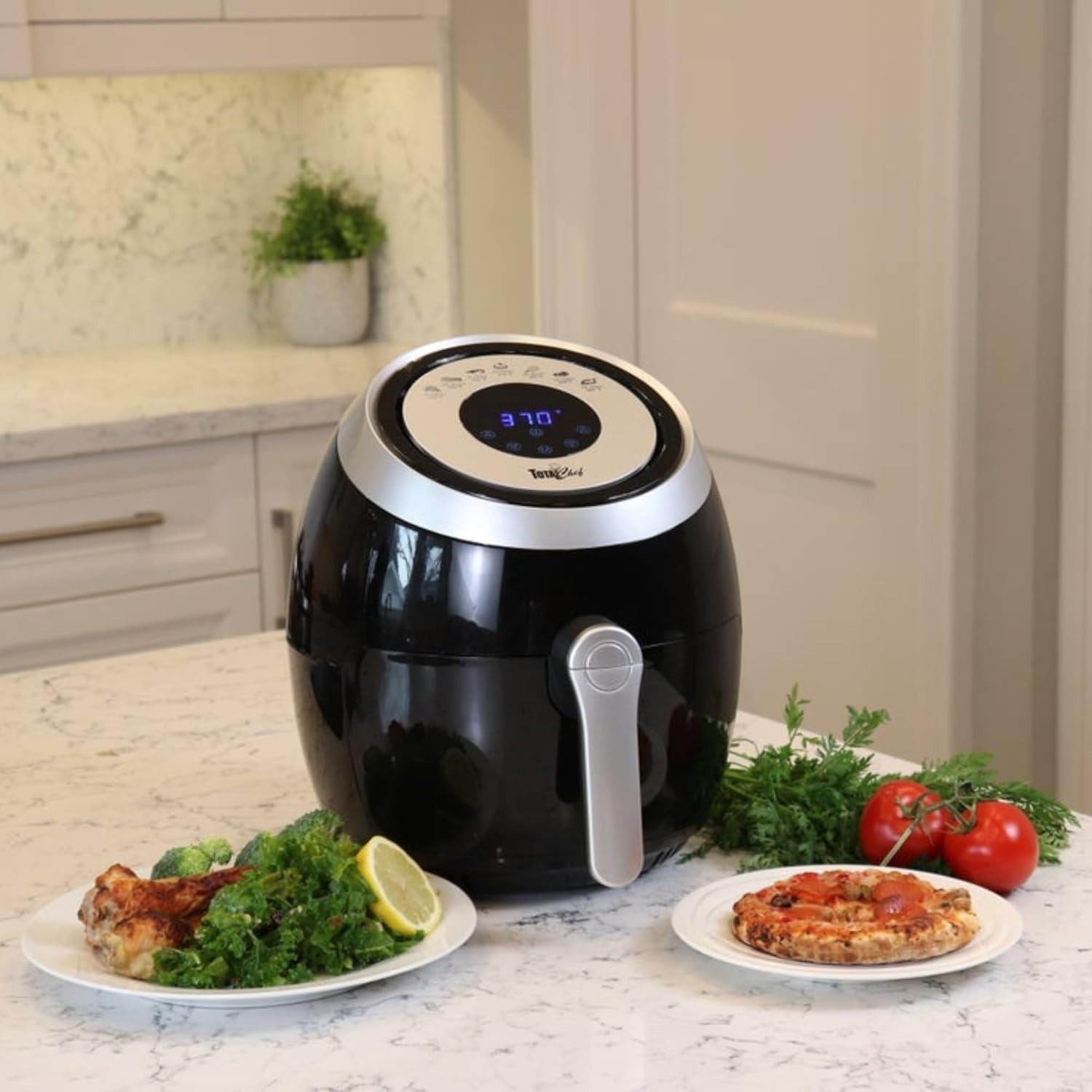 3.6L Compact Digital Air Fryer | Rapid Air Circulation | 7 Presets | Low-Oil