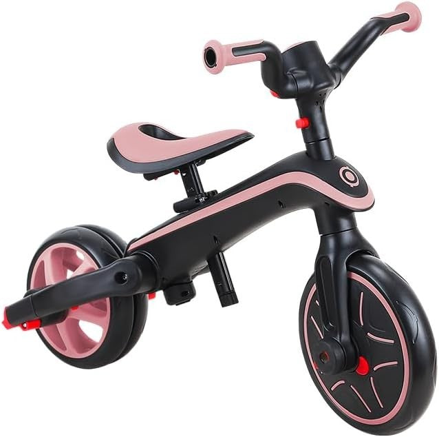 4 in 1 Foldable Trike Balance Bike Kids Ride On Canopy Pink 1-5Y
