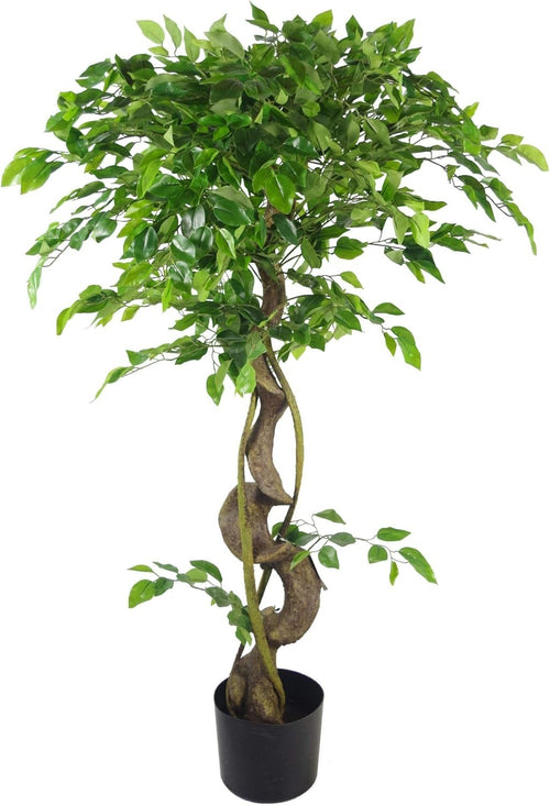 120cm Twisted Ficus Japanese Fruticosa Artificial Tree Indoor Decor Plant Home