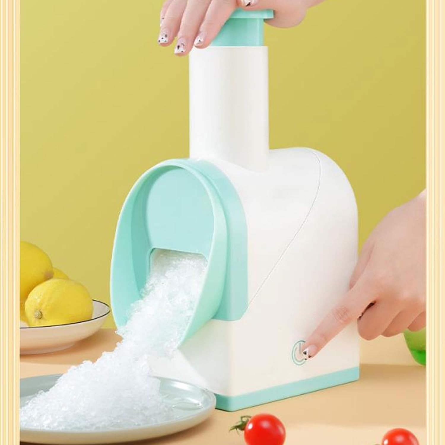 Portable Shaved Ice Machine USB Electric Ice Crusher Slushie Snow Cone