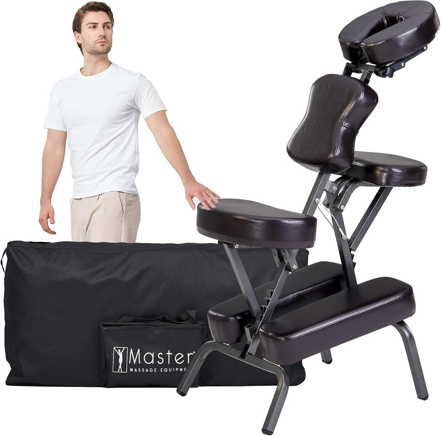 Portable Massage Chair Lightweight Adjustable Folding Tattoo Spa Therapy Coffee