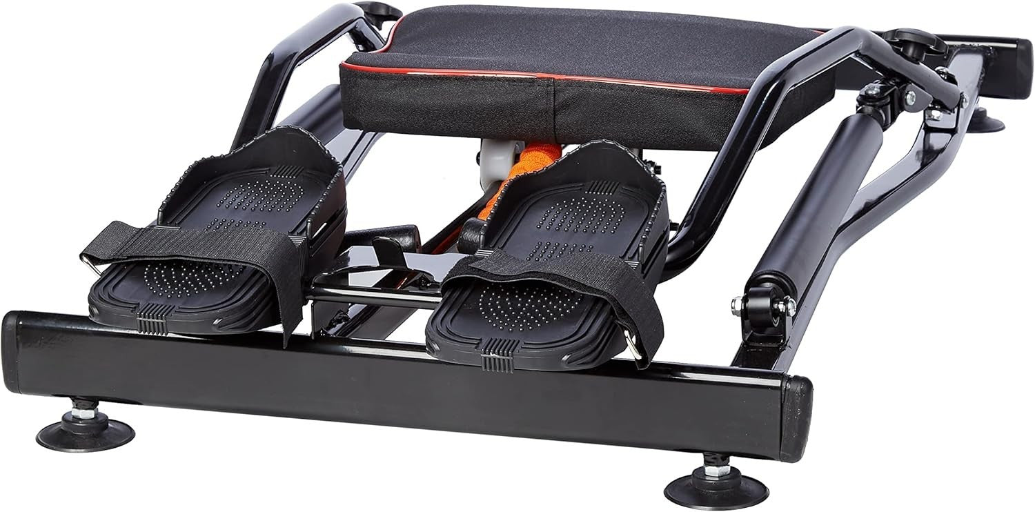 Hydraulic Rowing Machine Full Body Trainer Adjustable Resistance LCD Home Gym