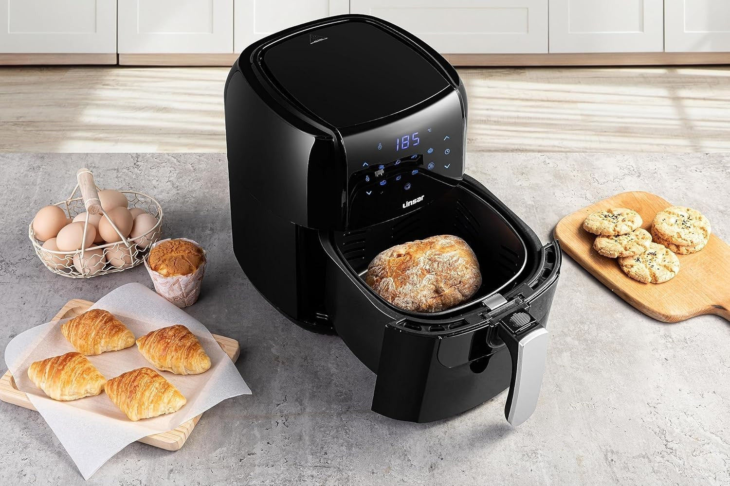 Air Fryer 5.5L Digital Touch 7 Programs 1400W Oil Free Rapid Air Basket