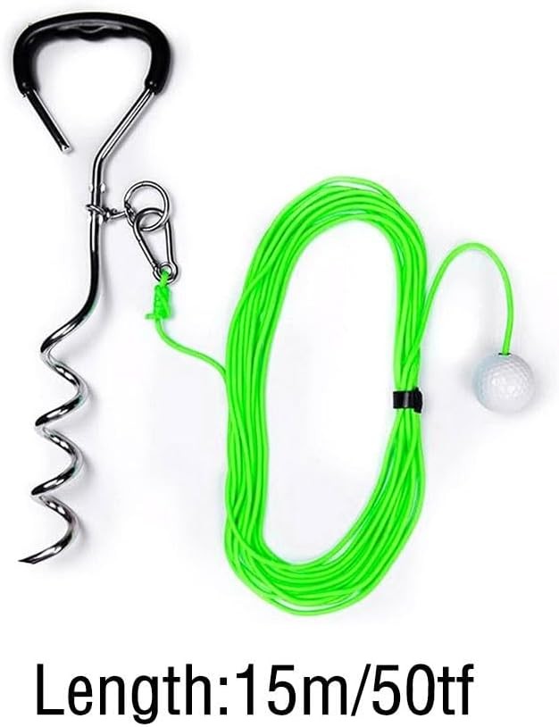 Golf Swing Trainer 50ft Rope Ball on String Practice Aid