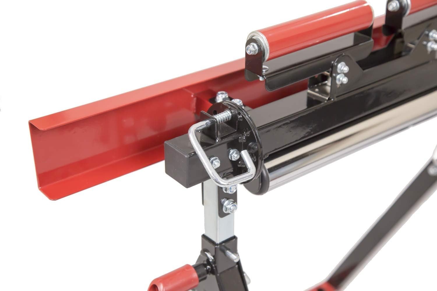 3-in-1 Adjustable Work Bench Trestle Roller V-Support 200kg Telescopic Stand