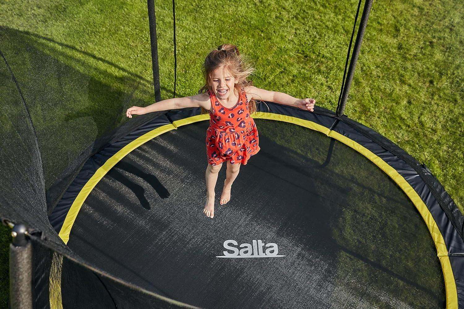 10ft Round Garden Trampoline with Safety Net Galvanised Frame