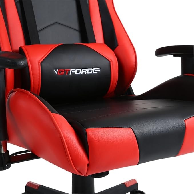 Ergonomic Gaming Chair Recliner w/ Footrest High Back PC Office Seat Red