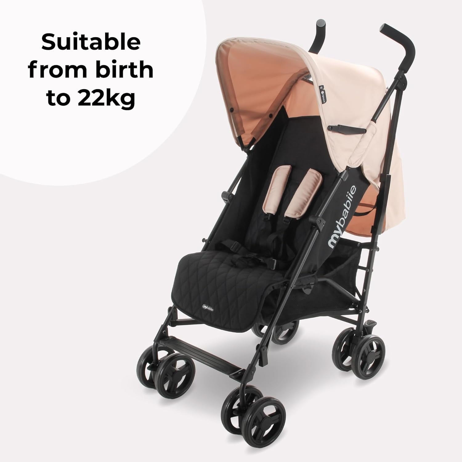 Lightweight Umbrella Stroller Compact Fold Travel Buggy Reclining Seat Pink
