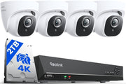 4K PoE CCTV Security System 8CH NVR 2TB HDD 4 Camera AI Detect