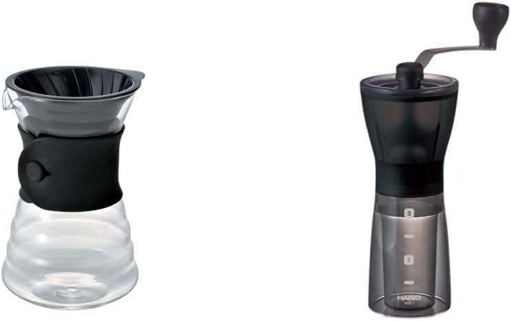 700ml Pour Over Coffee Maker Set with Hand Grinder | Fresh Brew Drip System