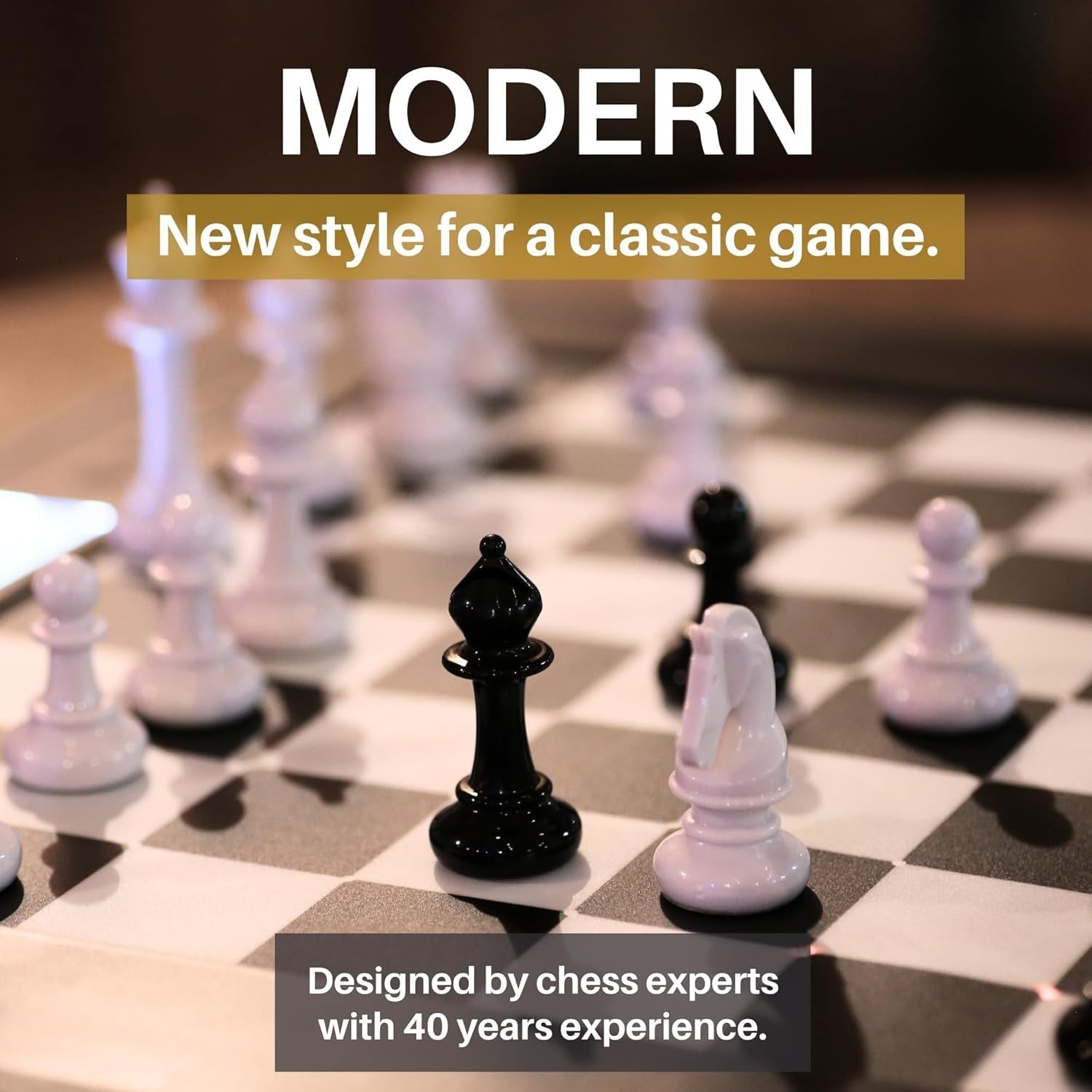 Electronic Chess Computer with LED Move Display & Adjustable Skill Levels