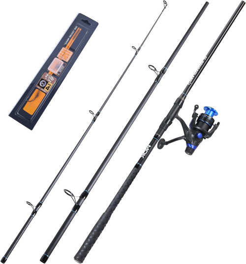 3-Section Carbon Carp Rod & Reel Combo with Line & Hooks | Travel Set