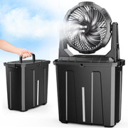 Portable Misting Fan – 9L Water Tank 20000mAh Rechargeable Outdoor Fan Black